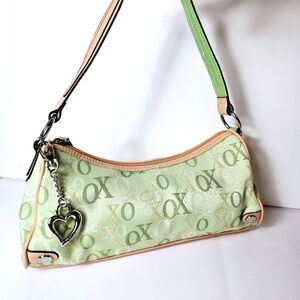 XOXO Y2K Inspo Vintage Inspo Green Tan Shoulder Bag 10x4x6